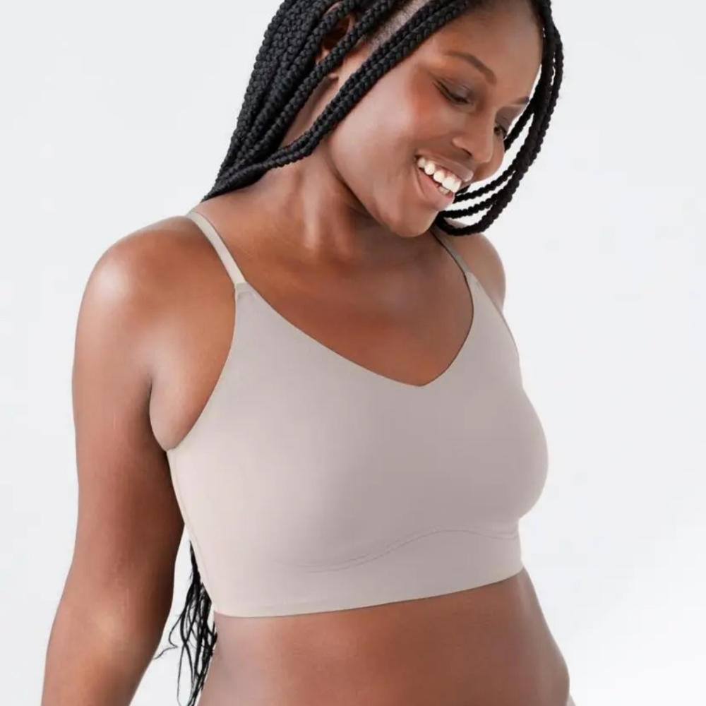 True & Co. True Body Lift Triangle Adjustable Strap Bra Full Cup Small